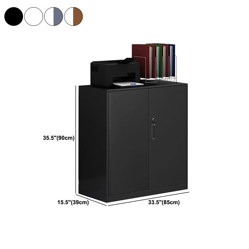 Modern Cabinet Metal Flexibel Storage Shelves Lateral Filing Cabinet White