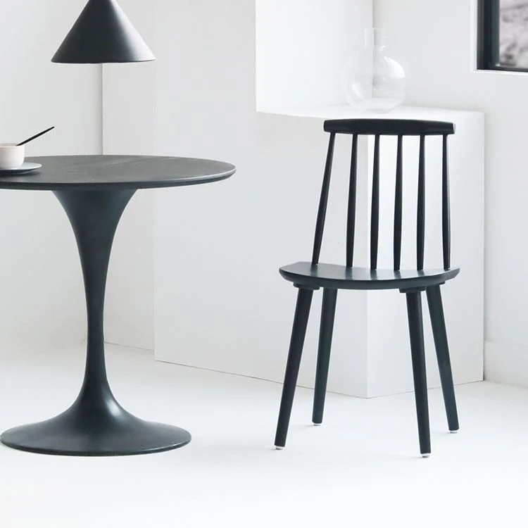Modern Chair Dining Armless Chairs Van hout Legs Kitchen Red