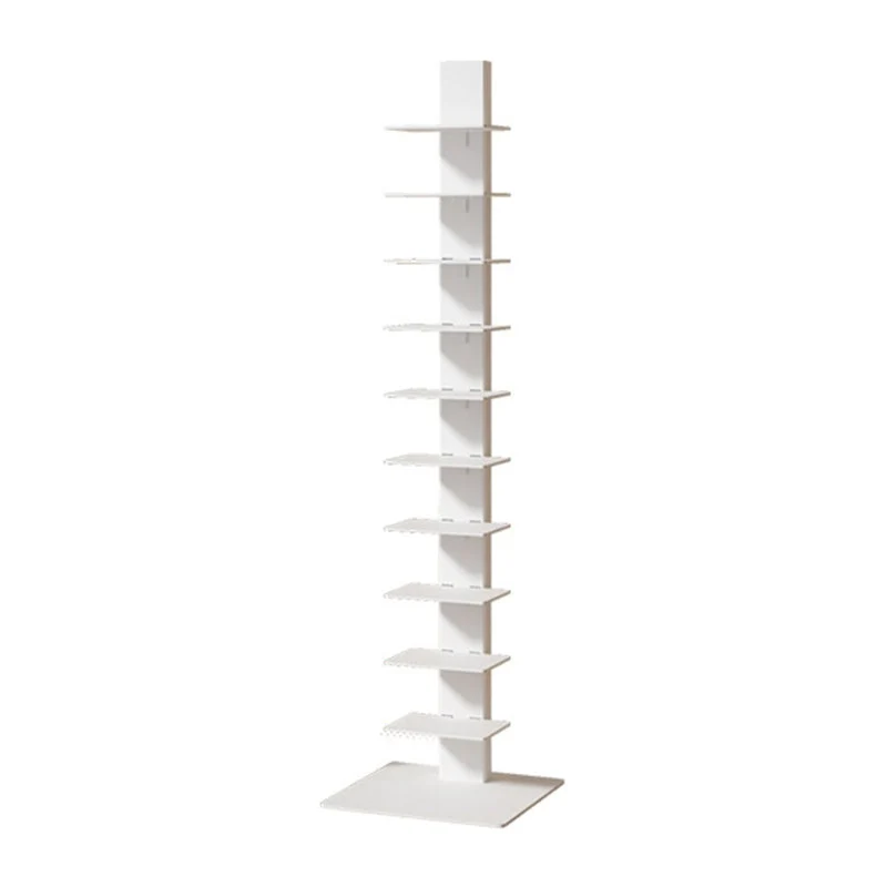 Modern Closed Back Vertical Bookshelf Van metaal Shelves Included Bookcase 15