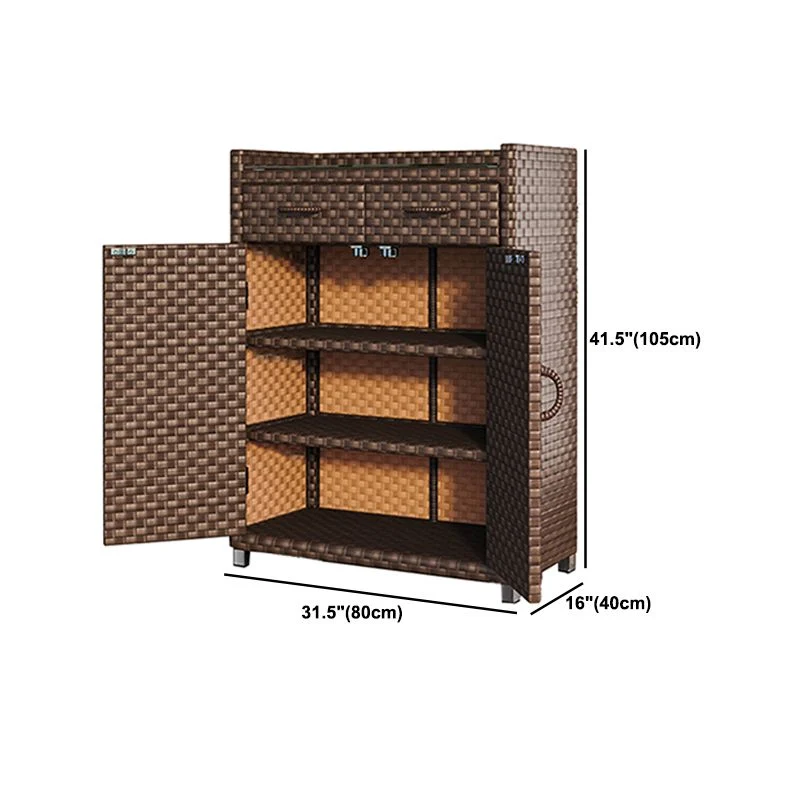 Modern & Contemporary Chest Square Storage Cabinet Glazen Top 31