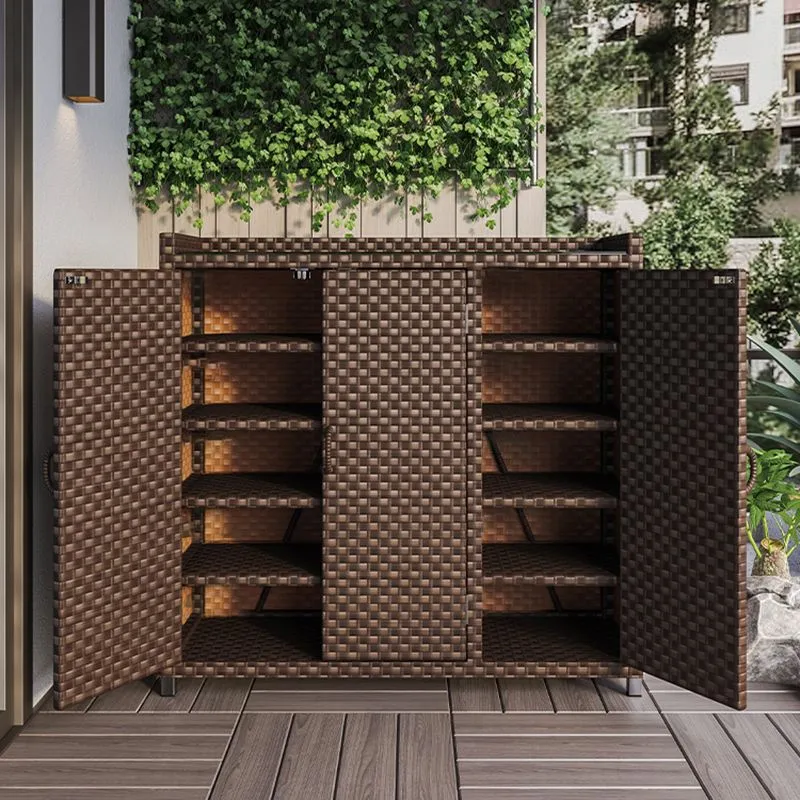 Modern & Contemporary Chest Square Storage Cabinet Glazen Top 31