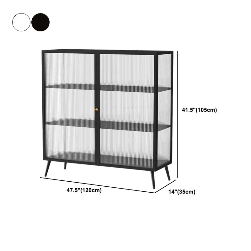 Modern Display Cabinet Glazen Door Storage Cabinet Dining Room 16l