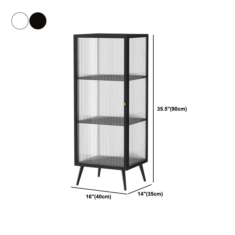 Modern Display Cabinet Glazen Door Storage Cabinet Dining Room 16l