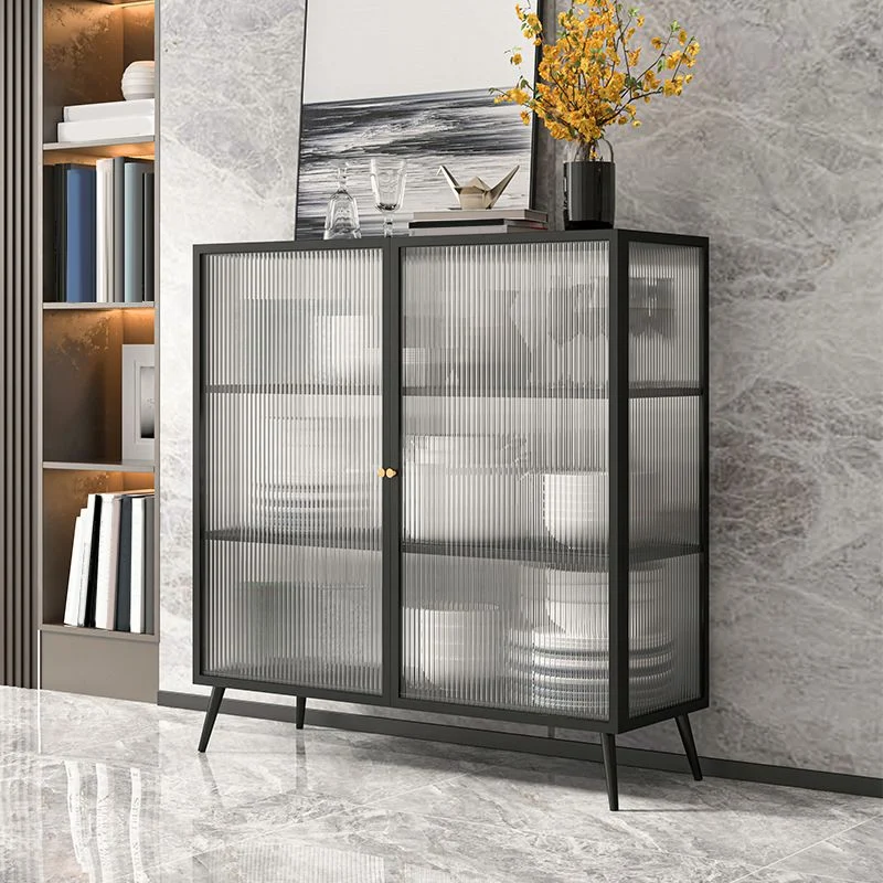 Modern Display Cabinet Glazen Door Storage Cabinet Dining Room 16l