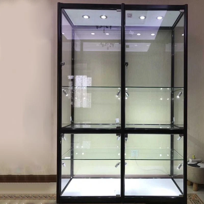 Modern Display Stand Ravenzwart Frame Locking Curio Cabinet Glass Shelves Https