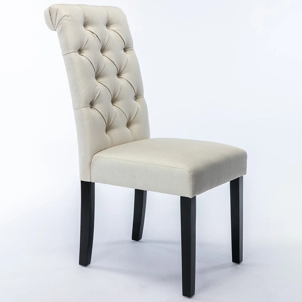 Modern Eenkleurig Back Kitchen Dining Side Chair Black Wood Legs Dining Side Chair Blue