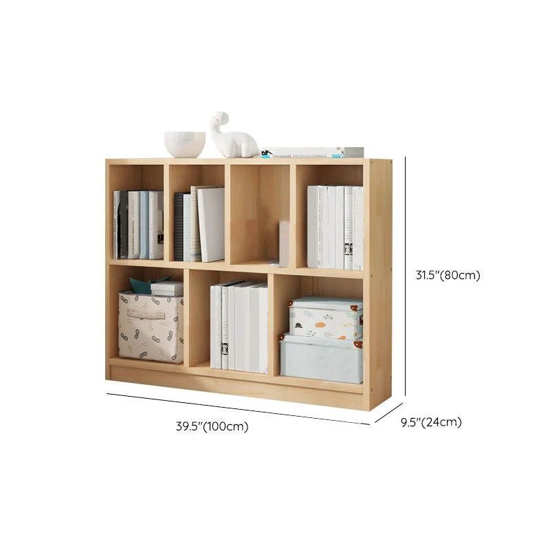 Modern Effen Wood Bookshelf Closed Back Bookcase Shelves 39
