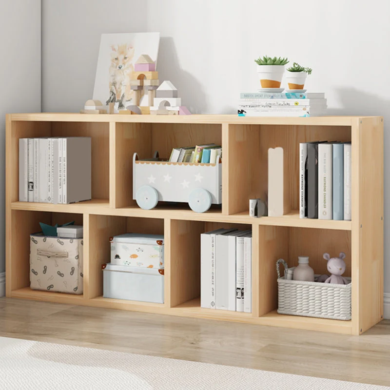 Modern Effen Wood Bookshelf Closed Back Bookcase Shelves 39