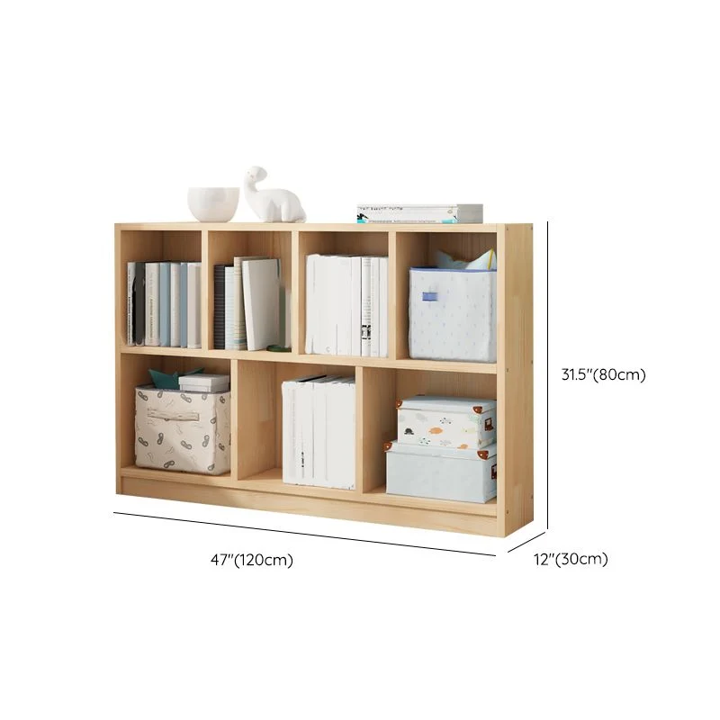 Modern Effen Wood Bookshelf Closed Back Bookcase Shelves 39