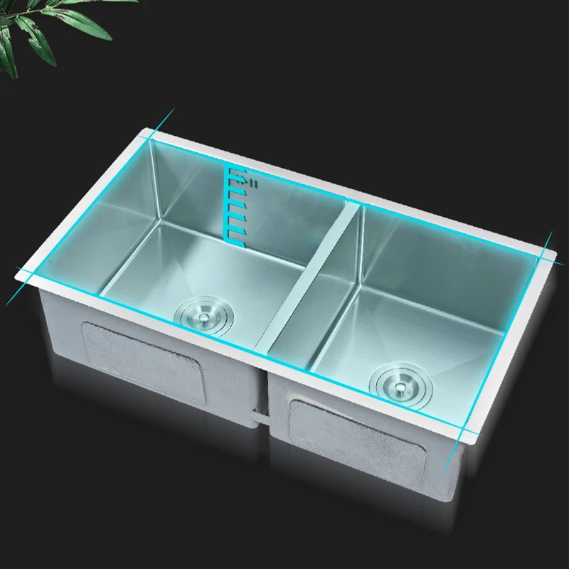 Modern Kitchen Sink Stainless Steel Tweemaal Sink Drain Assembly Workstation Sink 27