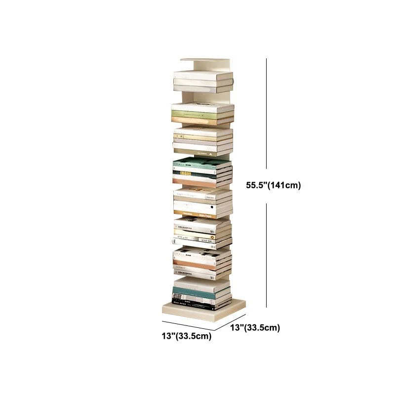 Modern Metaal Bookshelf Geometric Closed Back Bookcase Shelves Included 13