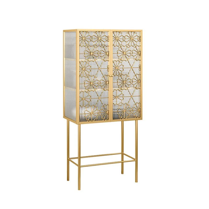 Modern Multi-shelf Storage Cabinet Glazen Door Buffet Cabinet Dining Room 39l