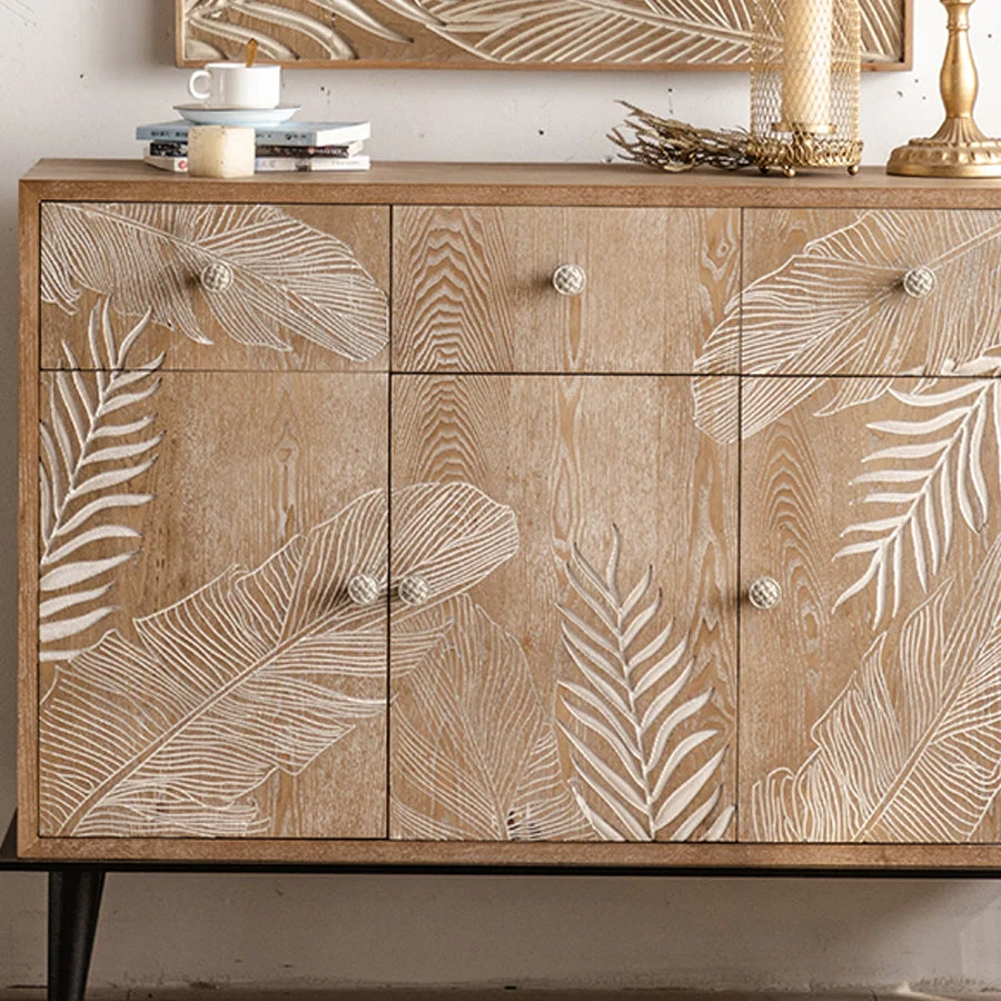 Modern Normaal Storage Cabinet Solid Wood Cabinet Drawer 18