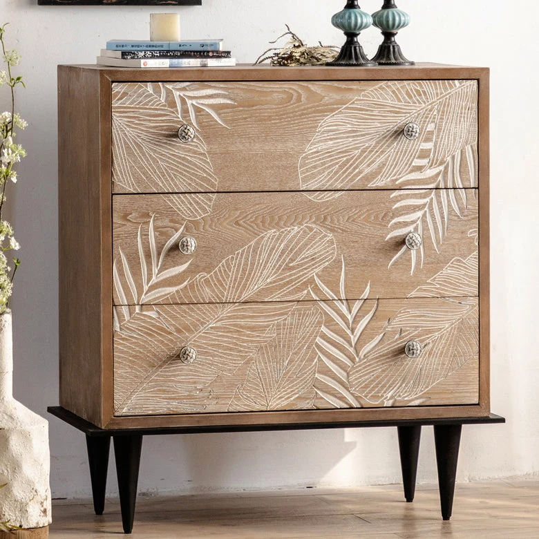 Modern Normaal Storage Cabinet Solid Wood Cabinet Drawer 18