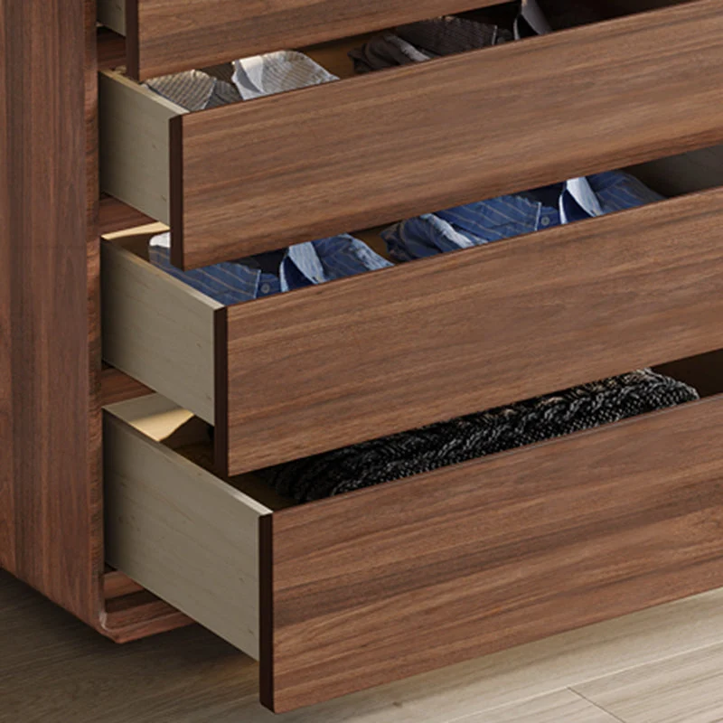 Modern Rectangle Cabinet Bruin Wood Side Cabinet Drawer 27