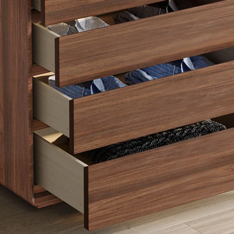 Modern Rectangle Cabinet Bruin Wood Side Cabinet Drawer 27