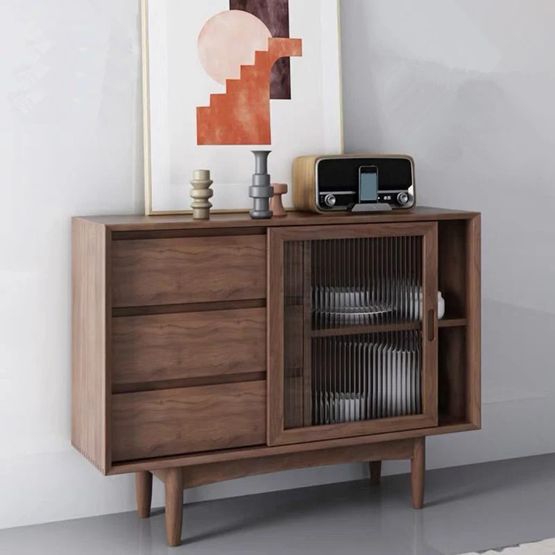 Modern Rectangle Sideboard Houtsoort Sideboard Cabinet Sliding Door 31l