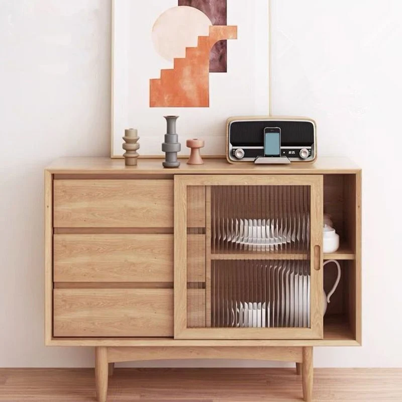 Modern Rectangle Sideboard Houtsoort Sideboard Cabinet Sliding Door 31l