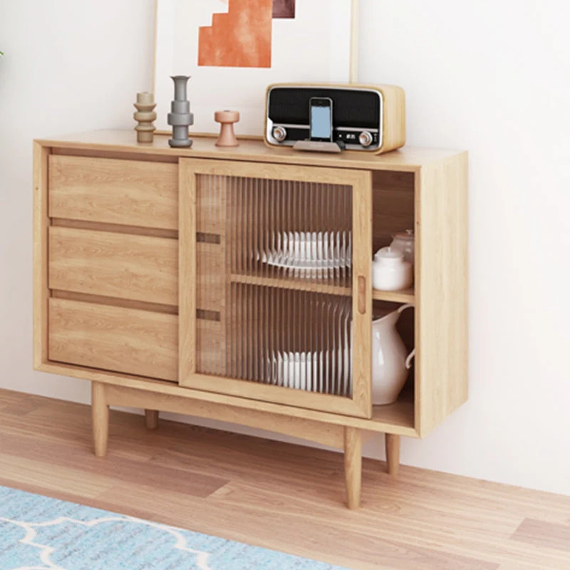 Modern Rectangle Sideboard Houtsoort Sideboard Cabinet Sliding Door 31l