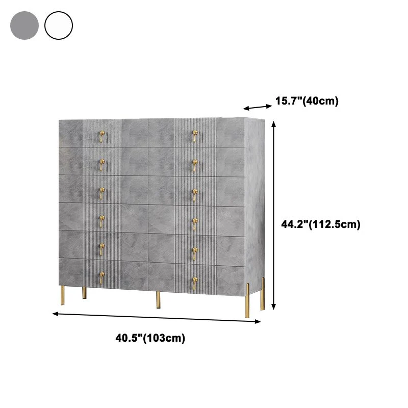 Modern Slate Storage Chest Vertical Dresser Meervoudig Drawers 25l