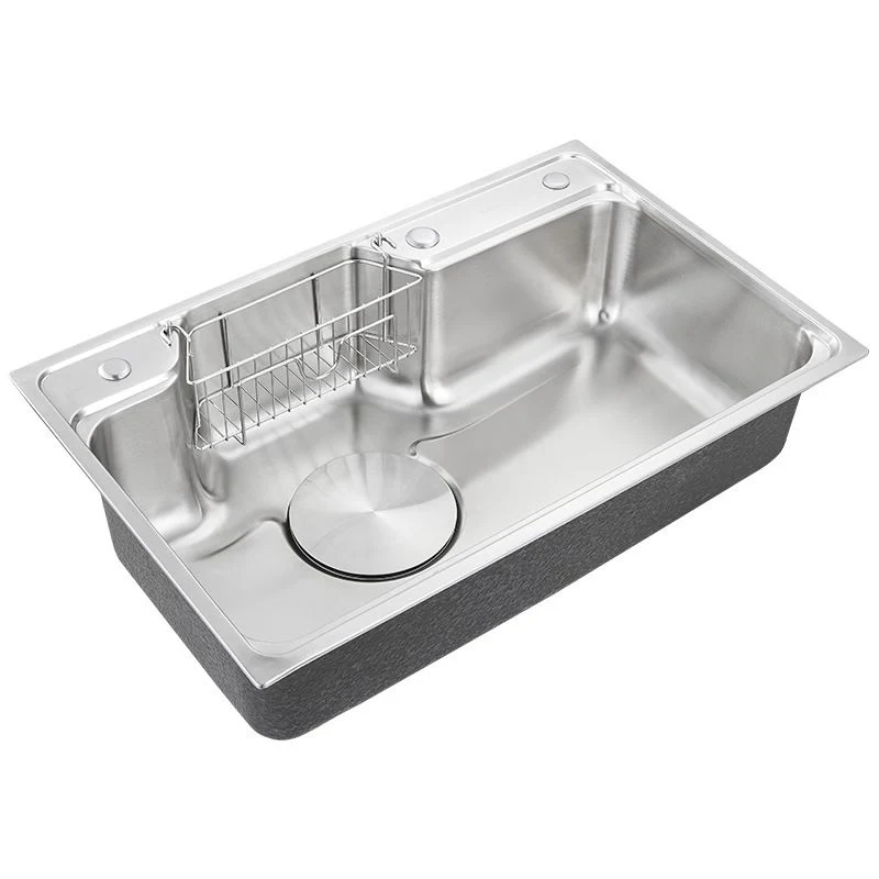 Modern Stainless Staal Sink Overflow Hole Kitchen Sink Drain Strainer Kit 27