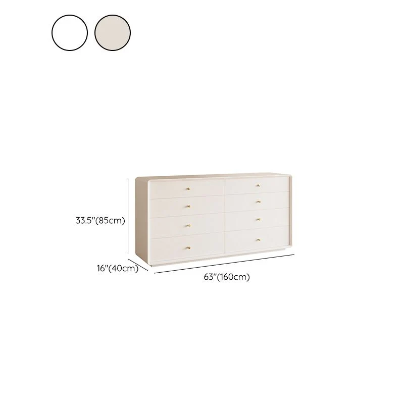 Modern Standard Storage Cabinet Sneeuwwit Wood Side Cabinet Drawers 28l