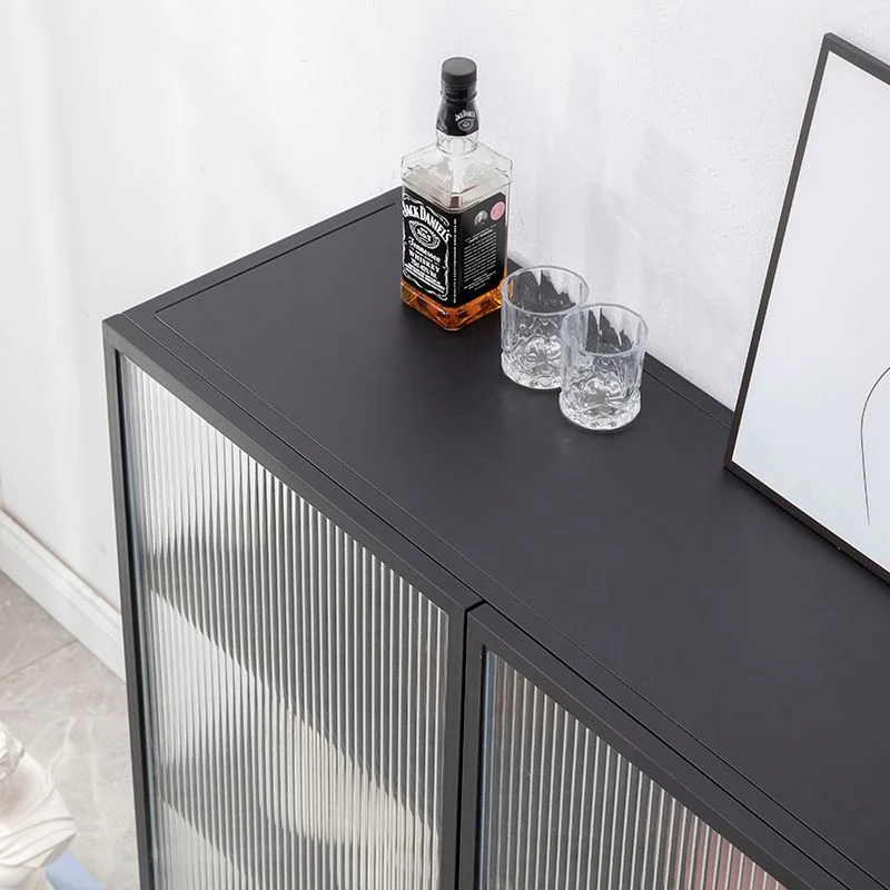 Modern Storage Cabinet Glaswerk Door Buffet Cabinet Door Dining Room 24l