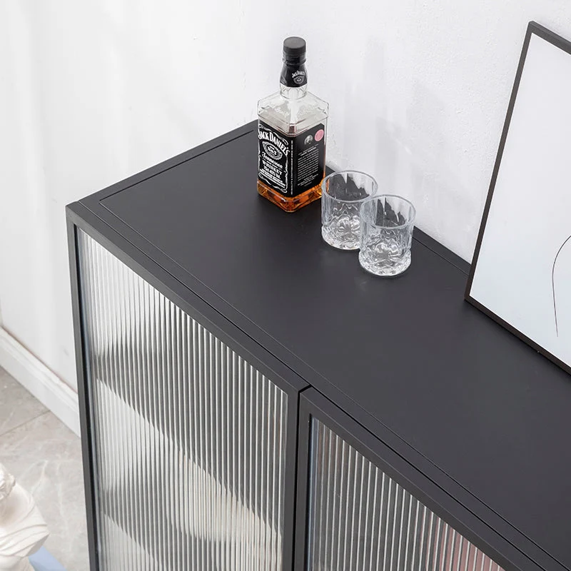 Modern Storage Cabinet Glazen Door Buffet Cabinet Door Dining Room 24l
