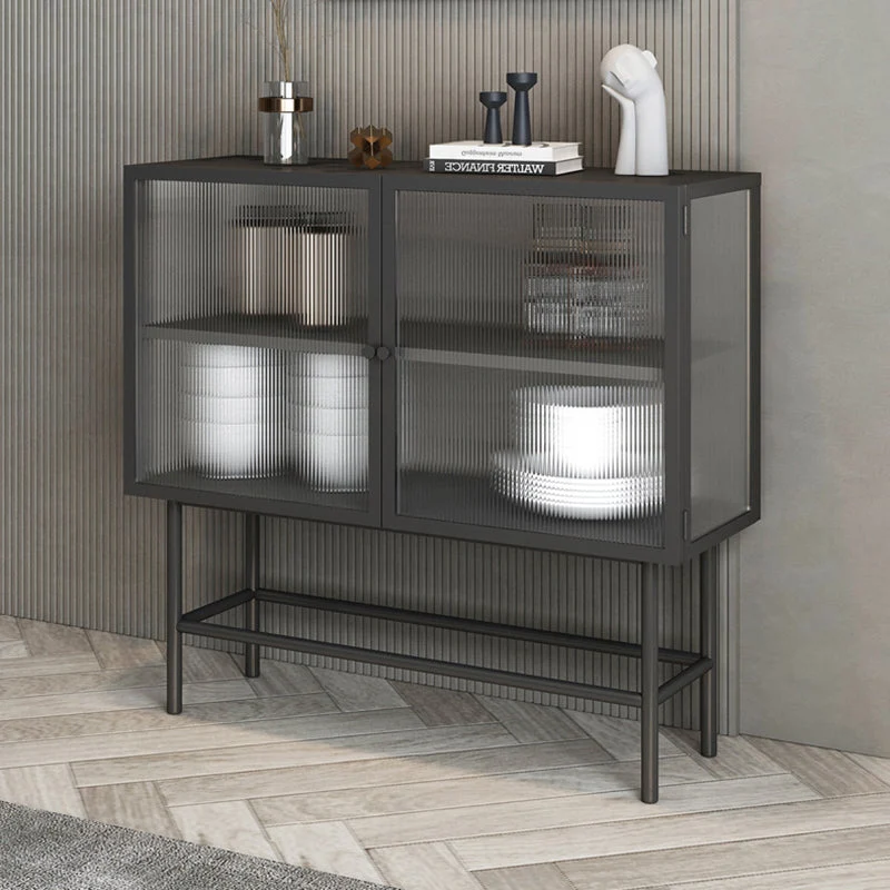 Modern 35" Storage Cabinet Glazen Door Buffet Cabinet Dining Room 31l
