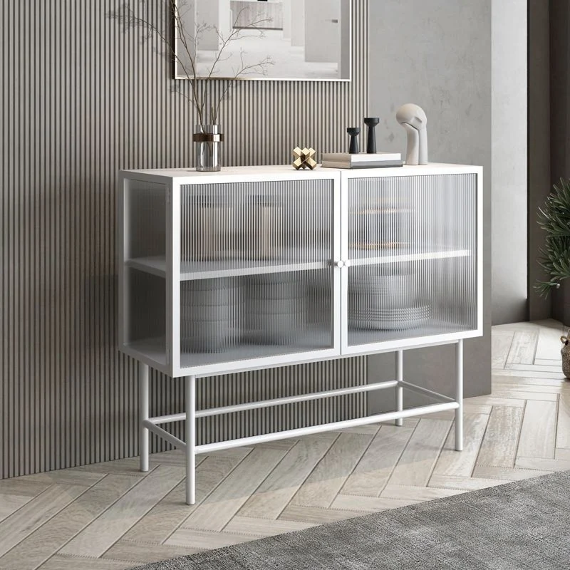 Modern 35" Storage Cabinet Glazen Door Buffet Cabinet Dining Room 31l
