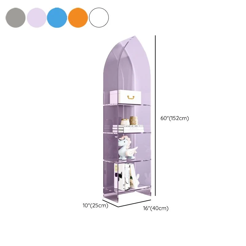 Modern Style Bookshelf Closed Back Gebruikelijk Acrylic Bookcase Shelves 15
