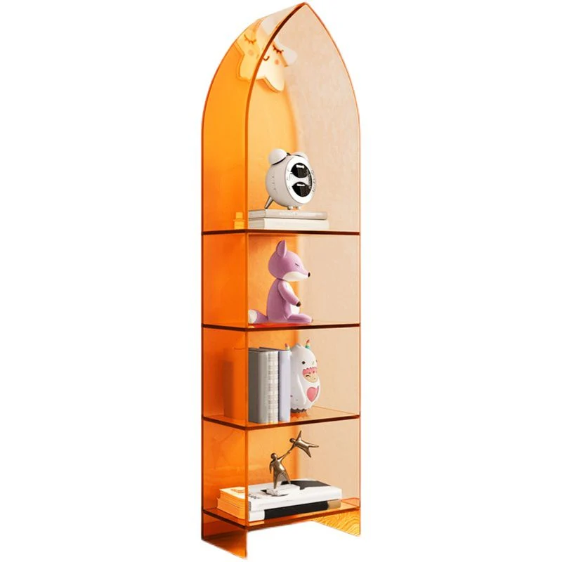 Modern Style Bookshelf Closed Back Regulier Acrylic Bookcase Shelves 15