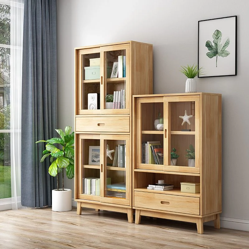 Modern Style Closed Back Bookshelf Gebruikelijk Wooden Bookcase Cabinets 25l