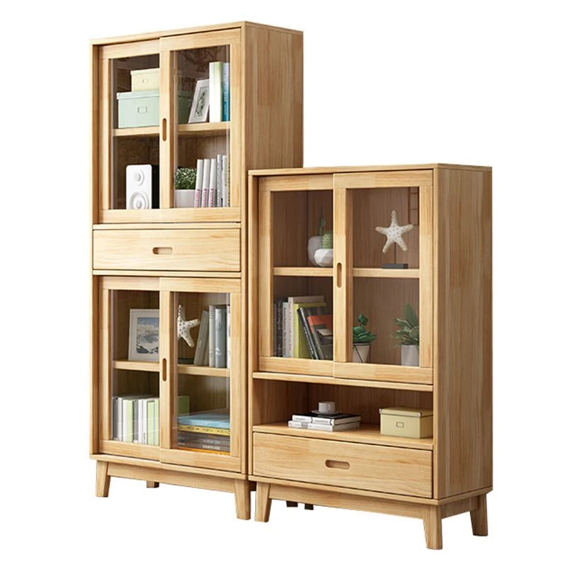 Modern Style Closed Back Bookshelf Gebruikelijk Wooden Bookcase Cabinets 25l