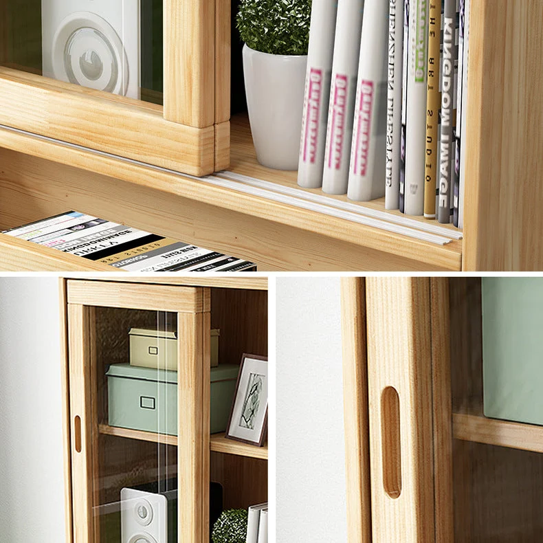 Modern Style Closed Back Bookshelf Gebruikelijk Wooden Bookcase Cabinets 25l
