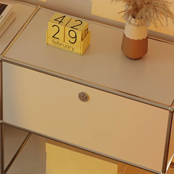 Modern Style Ivoor Sideboard Metal Storage Dining Sideboard Drawer 30l