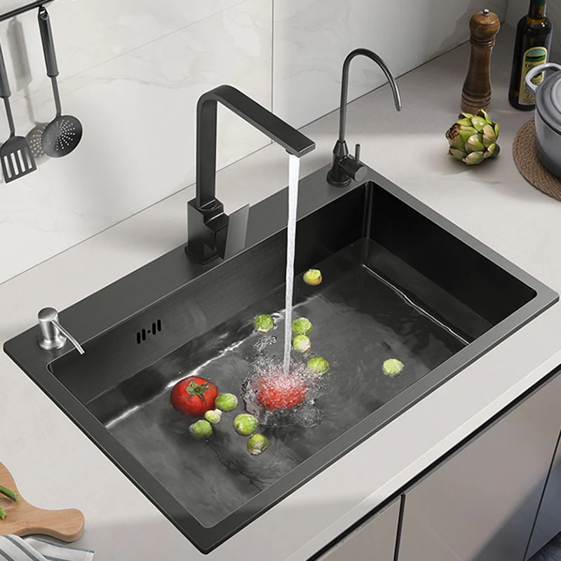 Modern Style Kitchen Sink Corrosiebestendig Steel Drop- Kitchen Sink Faucet 20l