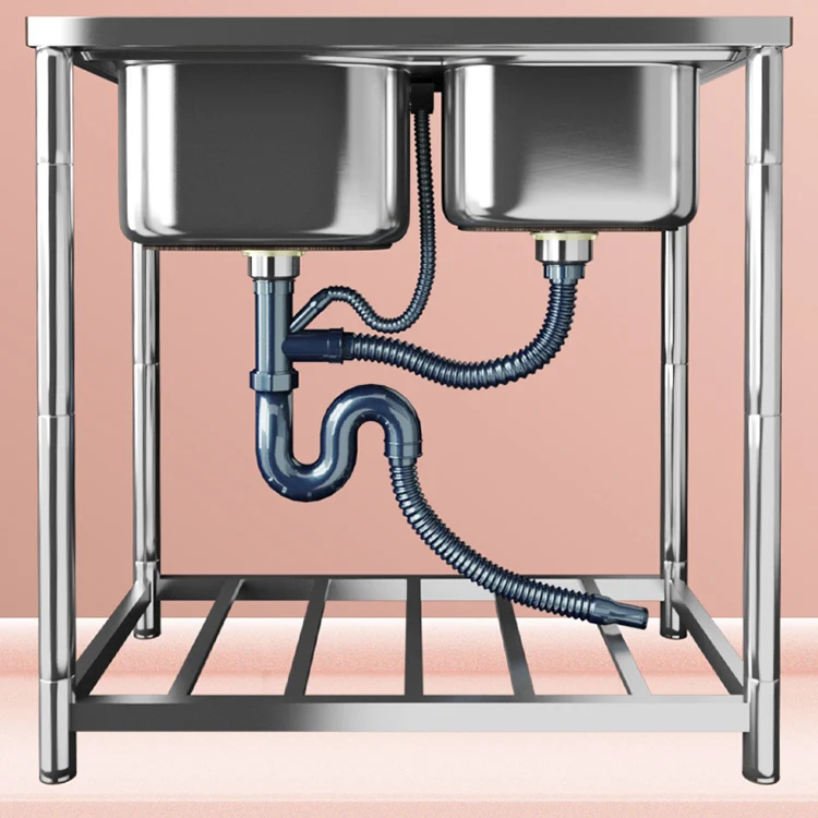 Modern Style Kitchen Sink Rvs Steel All--one Kitchen Sink Drain Assembly 17l