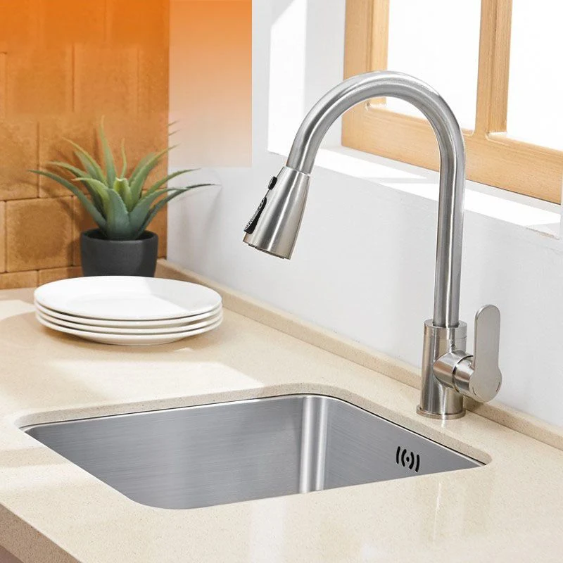 Modern Style Kitchen Sink Stainless Staal Overflow Hole Design Kitchen Sink Faucet 14l