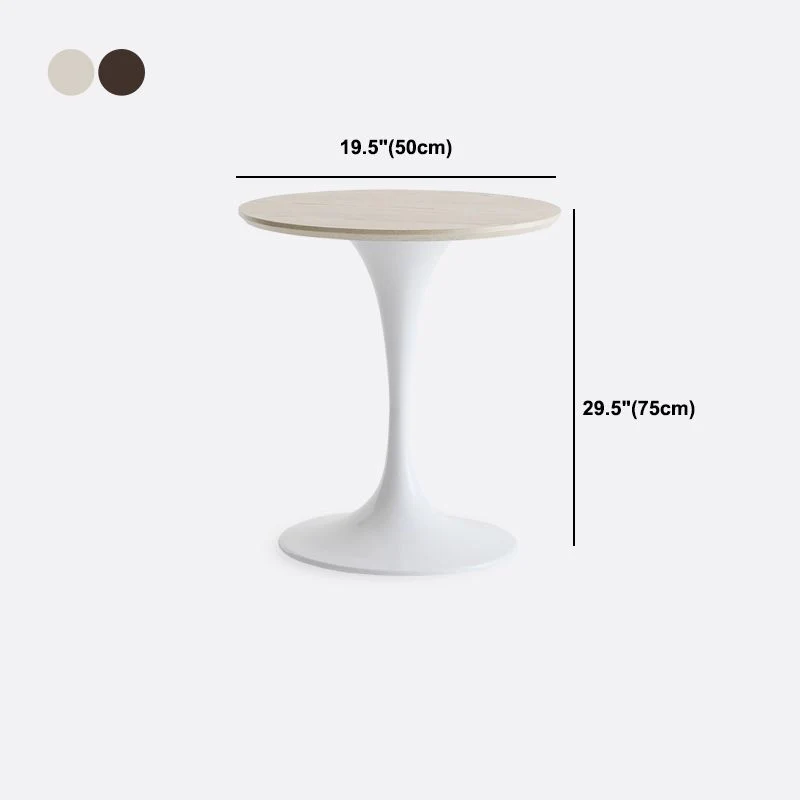 Modern Style Round Table Houtsoort Dining Table Pedestal Base Kitchen 19