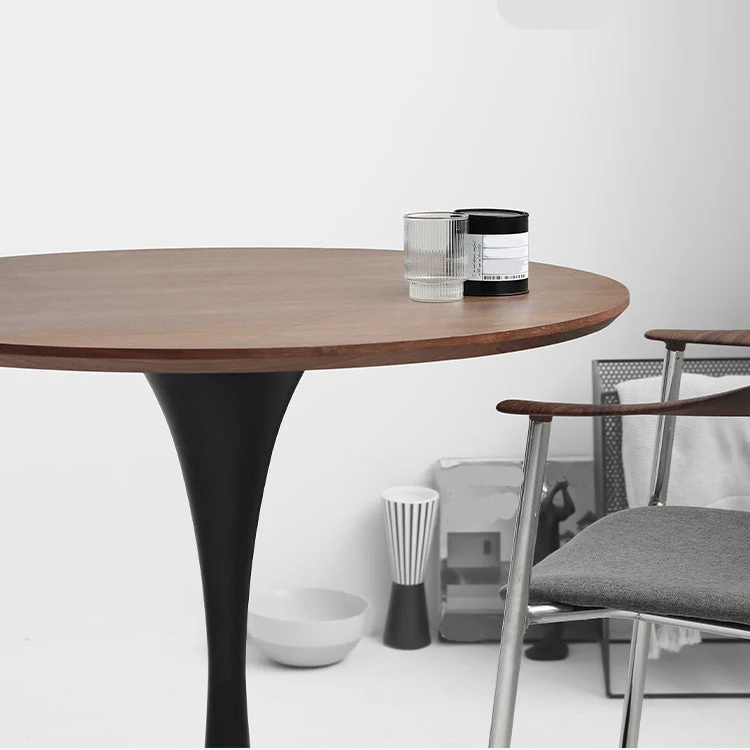 Modern Style Round Table Houtsoort Dining Table Pedestal Base Kitchen 19