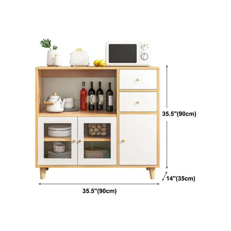 Modern Style Sideboard hout Cabinets Drawers and Storage Sideboard Dining Room 35l
