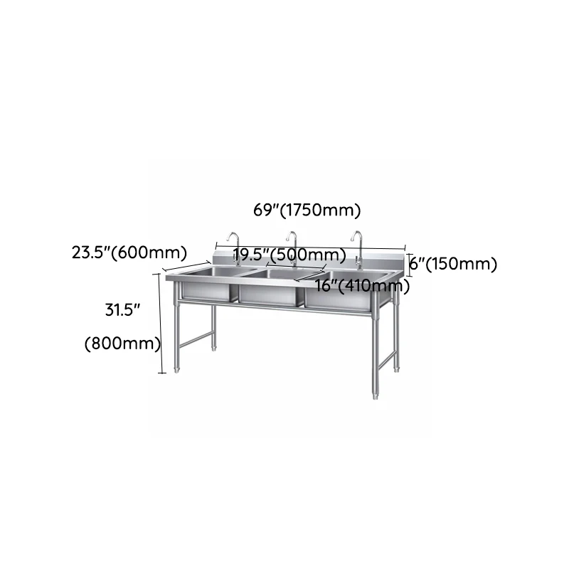 Modern Style Stainless Rvs Sink Strainer Drop- Kitchen Sink 20l
