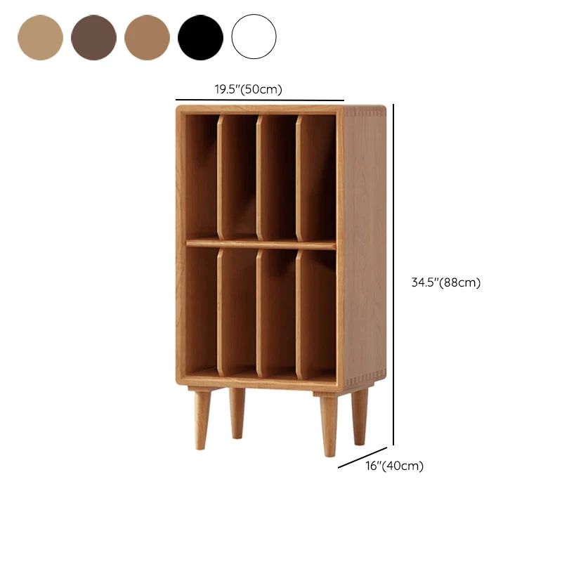 Modern Style Uni Wood Bookshelf Closed Back Bookcase Shelves 18l