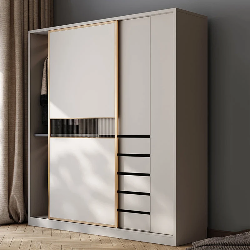 Modern Style Wardrobe Houten Wardrobe Closet Sliding Door 47l