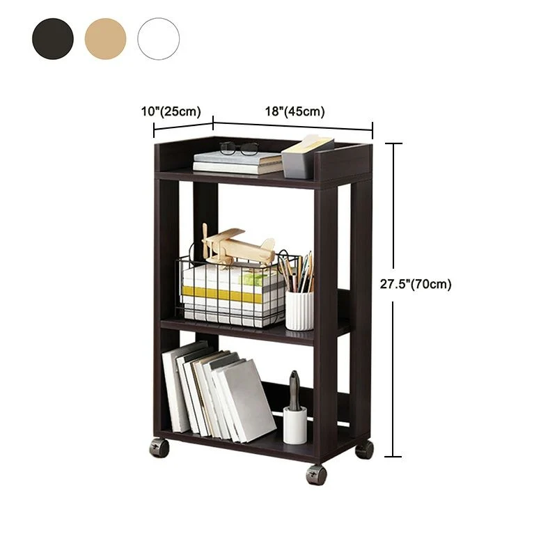 Modern Vertical File Cabinet Effen Wood File Cabinet Storage Shelves Black