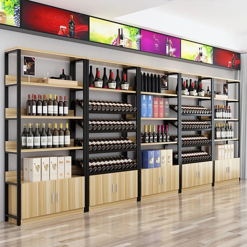Modern Wine Bottle Holder Wood and Metaal Bottle Wine Rack Shelf 31