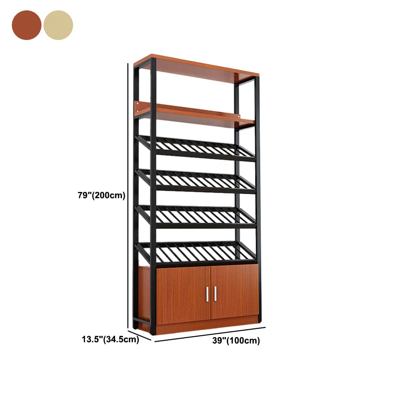 Modern Wine Bottle Holder Wood and Metaal Bottle Wine Rack Shelf 31