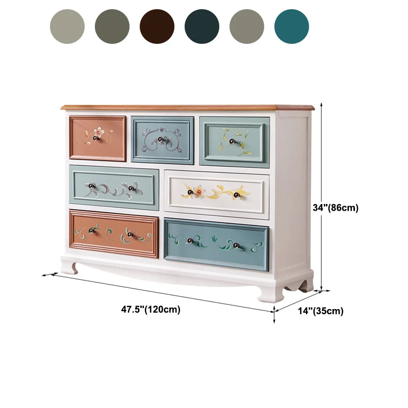 Nautical Bedroom Storage Chest Vertical Van hout Chest Drawers 34l