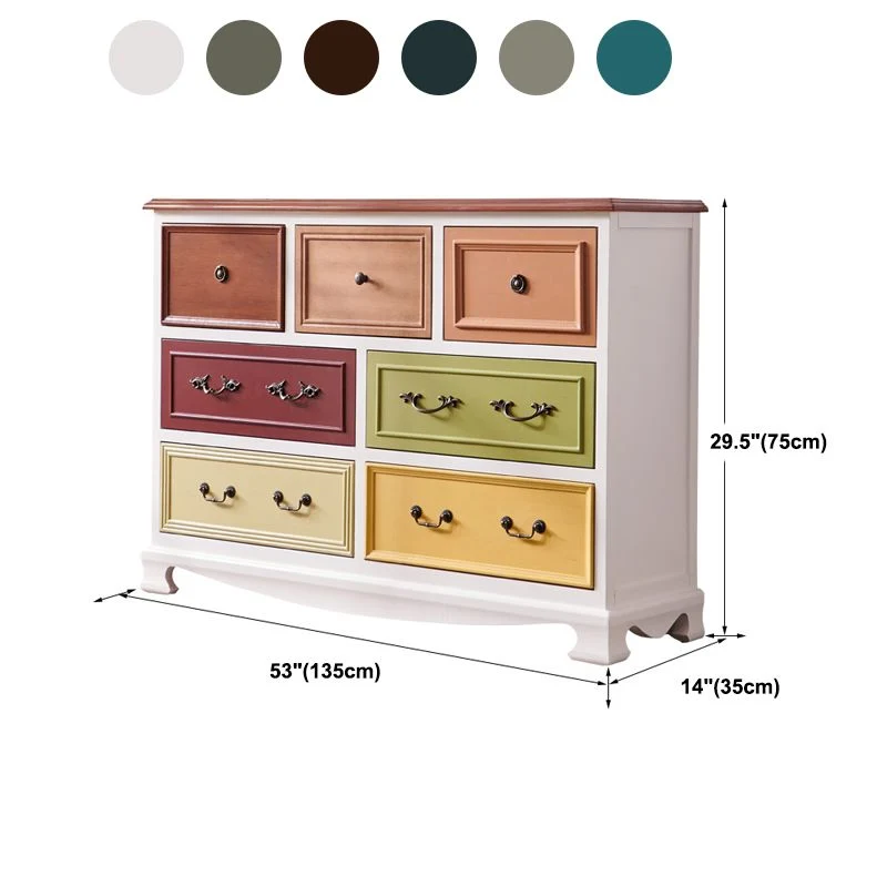Nautical Bedroom Storage Chest Vertical Van hout Chest Drawers 34l